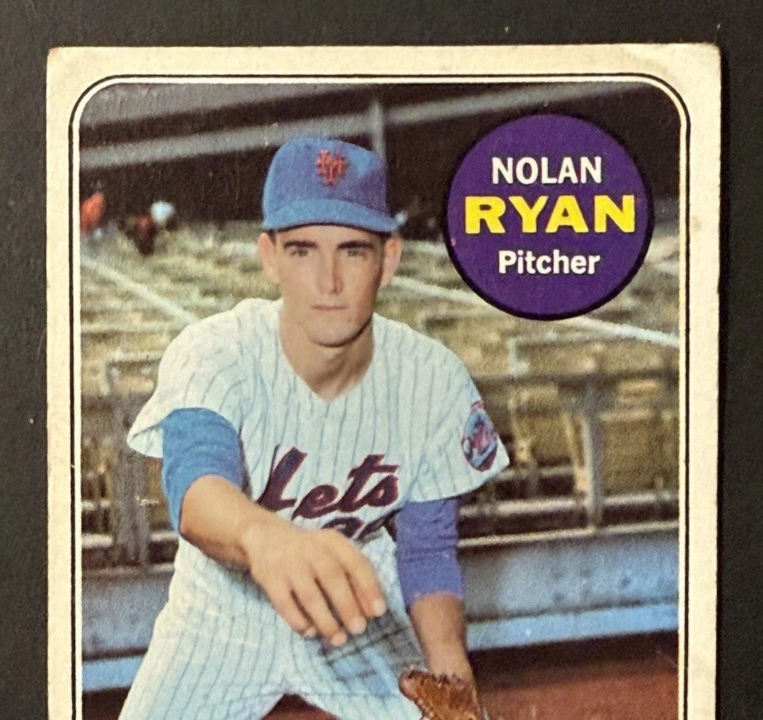 1969 Topps Nolan Ryan #533 Ny Mets 2nd Year Ny Mets Vg Dead Centered