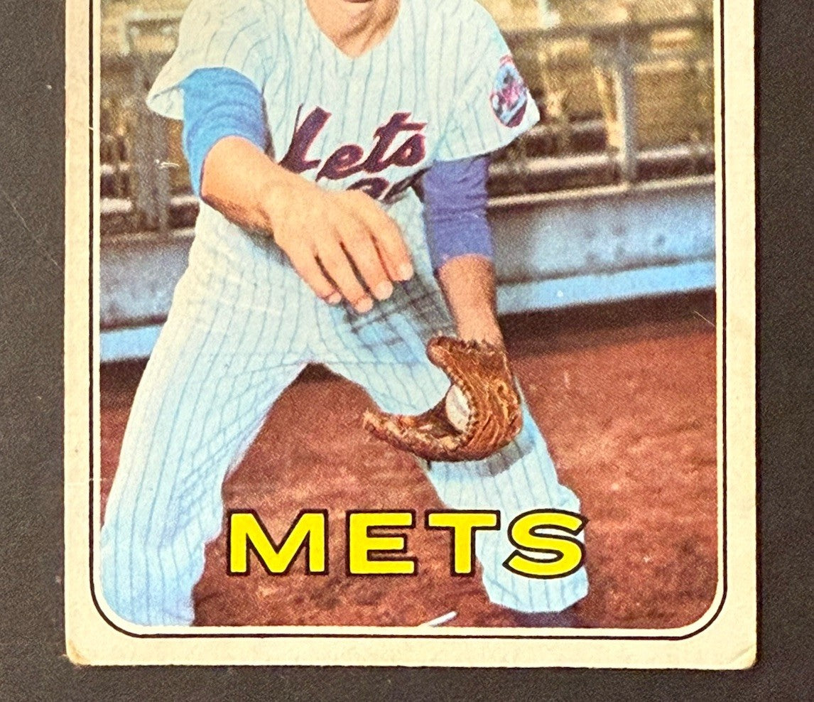 1969 Topps Nolan Ryan #533 Ny Mets 2nd Year Ny Mets Vg Dead Centered