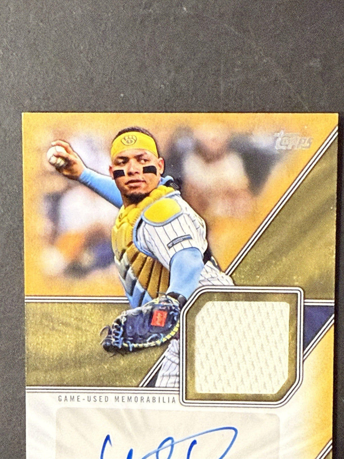 Topps 2026 Series 1 William Contreras Patch Jersey Materials Gold / 50 Brewers