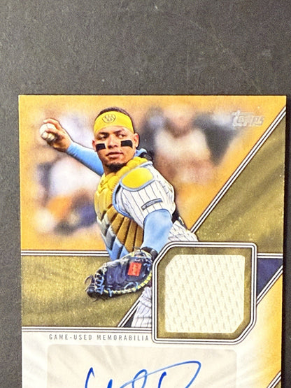 Topps 2026 Series 1 William Contreras Patch Jersey Materials Gold / 50 Brewers