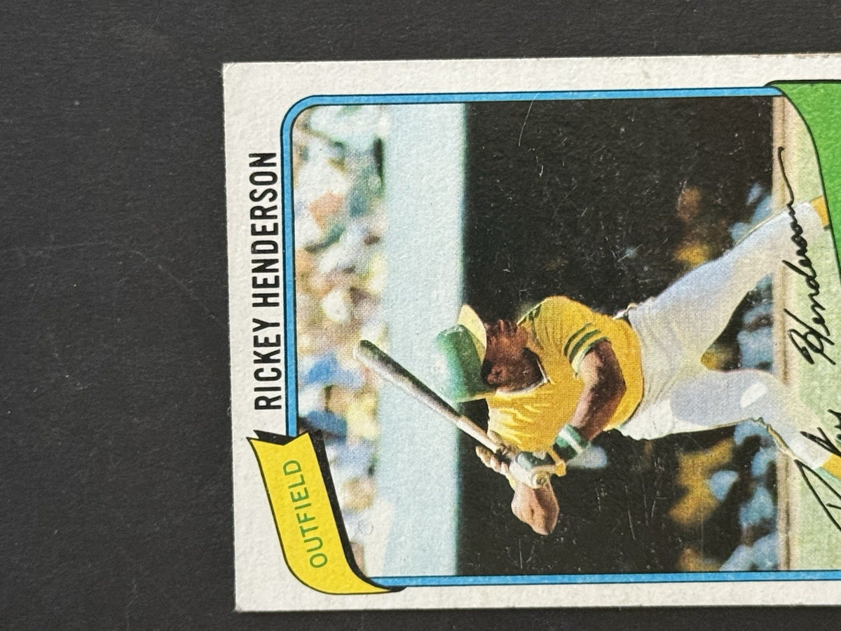 1980 TOPPS #482 RICKY HENDERSON ROOKIE CARD OAKLAND A'S Nice Rc HOF
