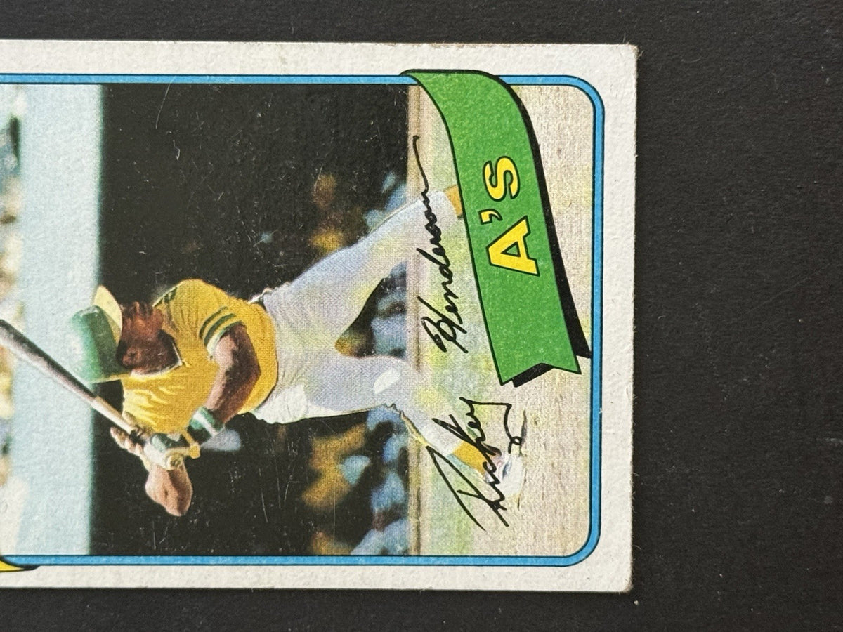 1980 TOPPS #482 RICKY HENDERSON ROOKIE CARD OAKLAND A'S Nice Rc HOF