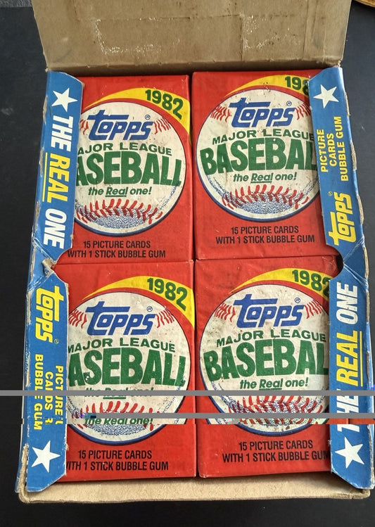 1982 Topps Baseball Wax Box 36 Packs Super Nice From A Case Cal Ripken RC Rookie