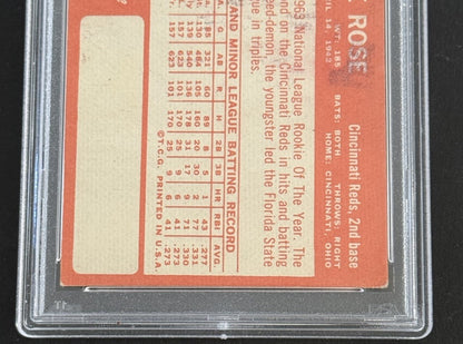 1964 Pete Rose HOF. Topps #125 AS. PSA 3 Rookie Cup 1st Card Alone Looks Nicer