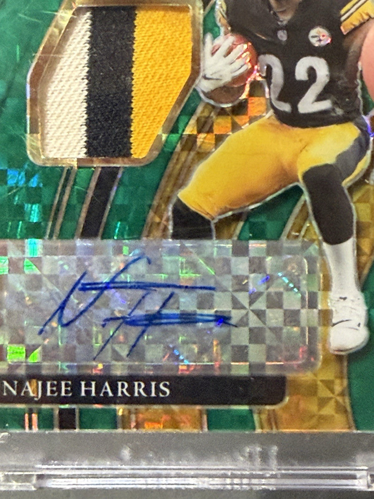 NAJEE HARRIS 2021 SELECT rookie patch Mint auto Rpa 5/5 Steelers Giants Rc