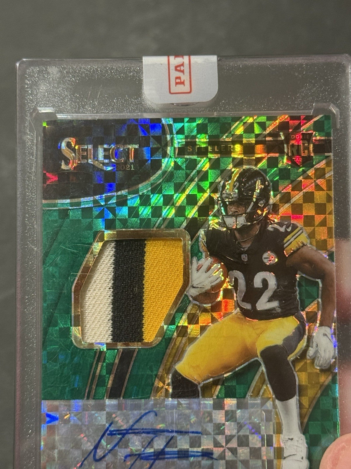 NAJEE HARRIS 2021 SELECT rookie patch Mint auto Rpa 5/5 Steelers Giants Rc