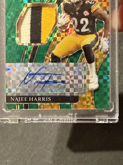 NAJEE HARRIS 2021 SELECT rookie patch Mint auto Rpa 5/5 Steelers Giants Rc
