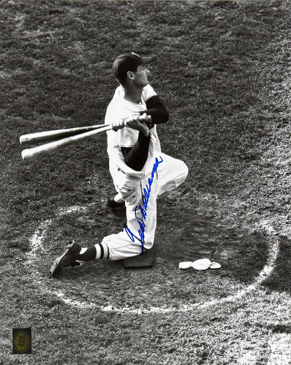 Ted Williams Signed 16x20 On Deck Photo Framed Red Sox Auto Green Diamond Holo
