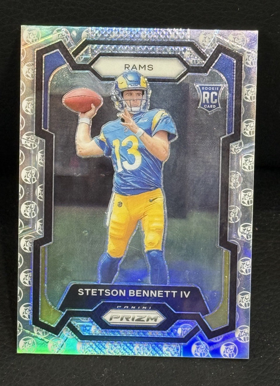 2023 Panini Prizm Stetson Bennett White Knight 358 Rookie 3/3 Mint Rams Georgia