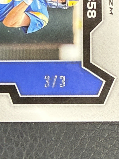 2023 Panini Prizm Stetson Bennett White Knight 358 Rookie 3/3 Mint Rams Georgia