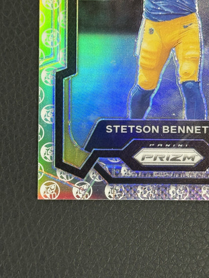2023 Panini Prizm Stetson Bennett White Knight 358 Rookie 3/3 Mint Rams Georgia