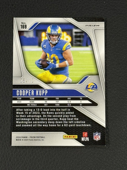 2024 Panini Prizm Cooper Kupp #169 Gold Wave Prizm 5/10 Mint Rams Seahawks