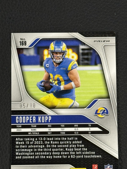 2024 Panini Prizm Cooper Kupp #169 Gold Wave Prizm 5/10 Mint Rams Seahawks