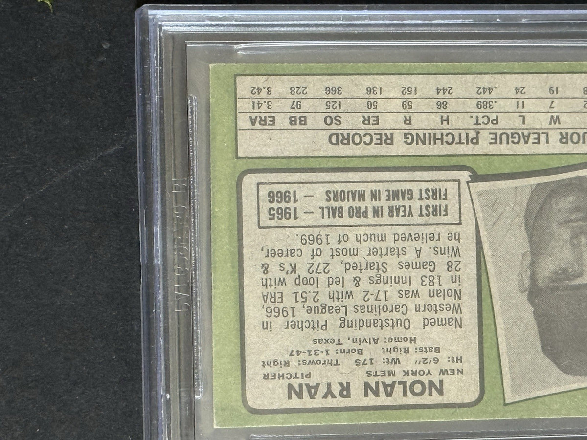 Nolan Ryan Signed 1971 Topps #513 Nice Auto BAS Mets Rangers Angels Astros HOF