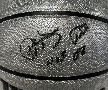 Patrick Ewing NY Knicks #33 Signed Wilson Platinum Basketball HOF Auto Steiner