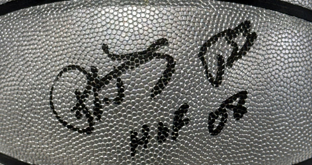 Patrick Ewing NY Knicks #33 Signed Wilson Platinum Basketball HOF Auto Steiner