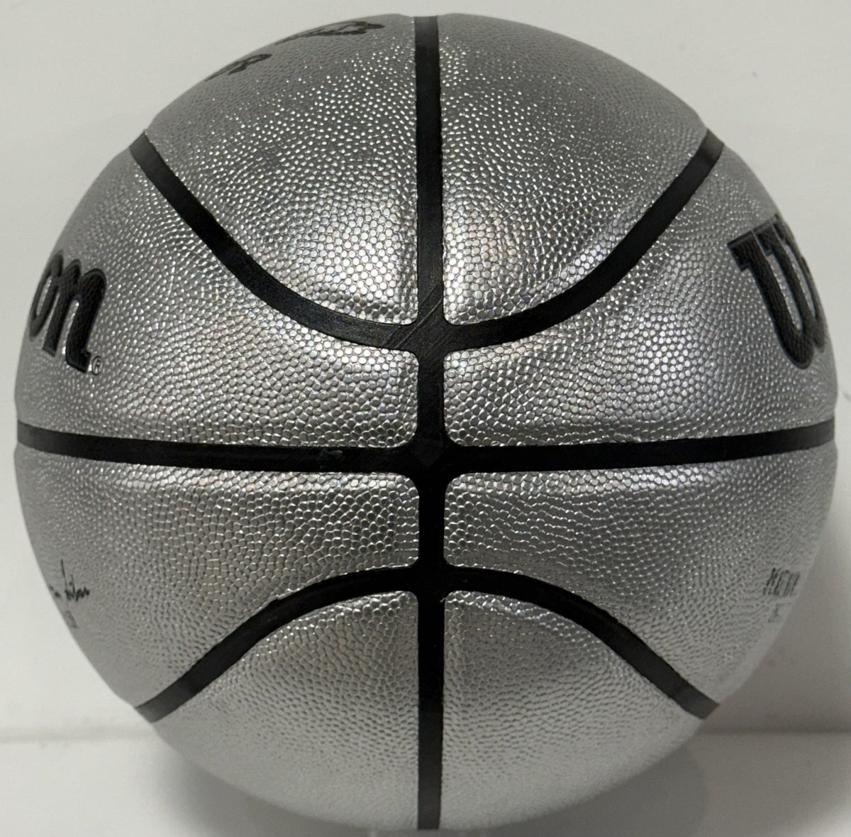 Patrick Ewing NY Knicks #33 Signed Wilson Platinum Basketball HOF Auto Steiner