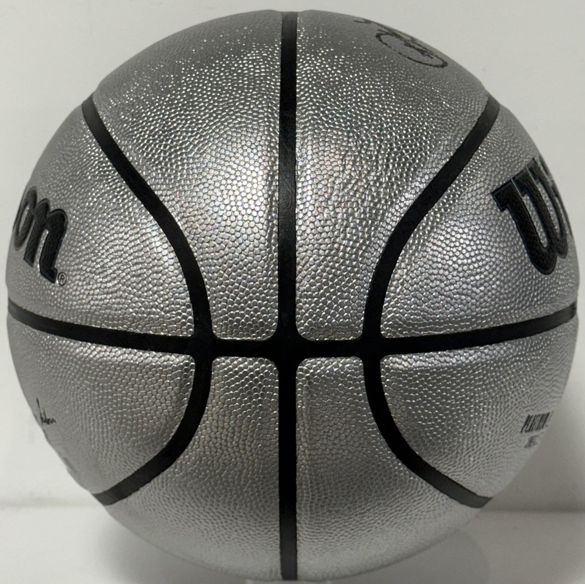 Patrick Ewing NY Knicks #33 Signed Wilson Platinum Basketball HOF Auto Steiner