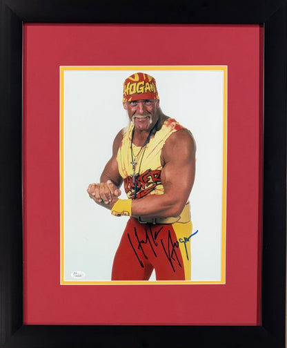 Hulk Hogan Signed 11x14 Photo Framed Mint Auto WWE HOF Hulkster JSA COA