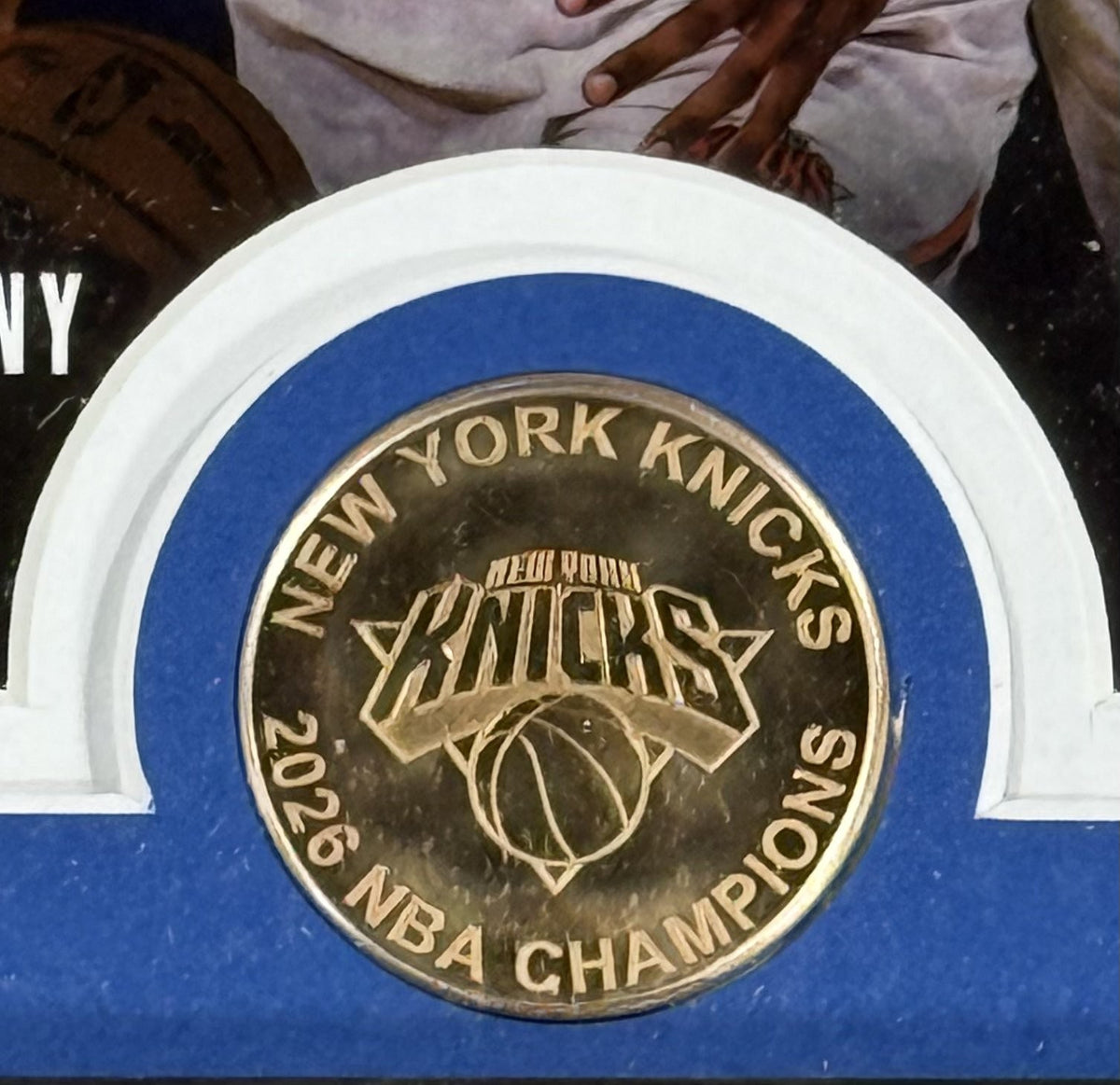 NY Knicks 2026 NBA Champions Banner Bronze Coin Highland Mint Brunson OG KAT