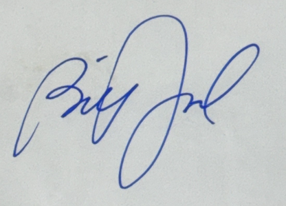 Billy Joel Signed Cut Auto Drinking in Public Is Illegal Shadowbox Auto BAS COA