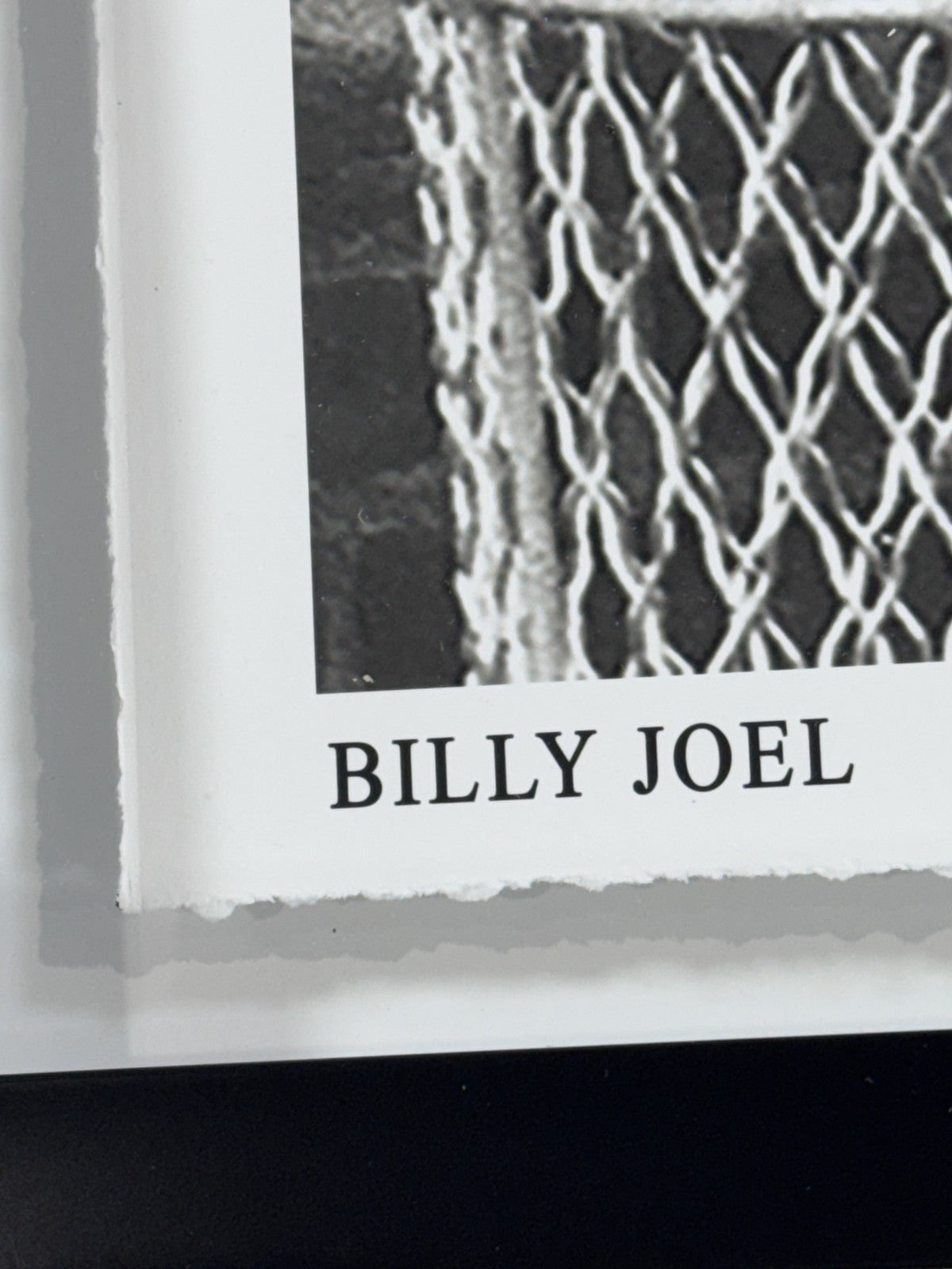 Billy Joel Signed Cut Auto Drinking in Public Is Illegal Shadowbox Auto BAS COA