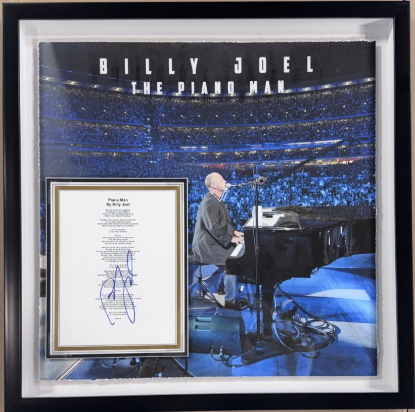 Billy Joel Piano Man Signed Lyrics Sheet 3D Shadowbox Auto Gotta Have It COA