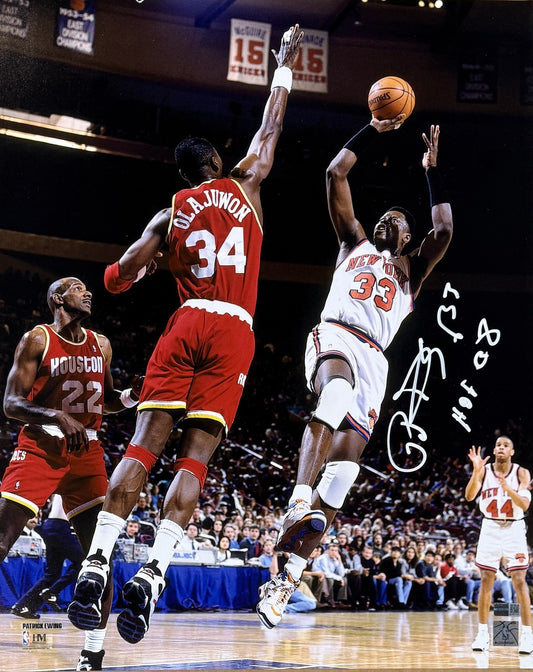 Patrick Ewing Knicks 33 Signed 16x20 Highland Mint Framed Photo HOF Auto Steiner