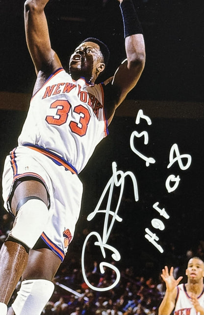 Patrick Ewing Knicks 33 Signed 16x20 Highland Mint Framed Photo HOF Auto Steiner