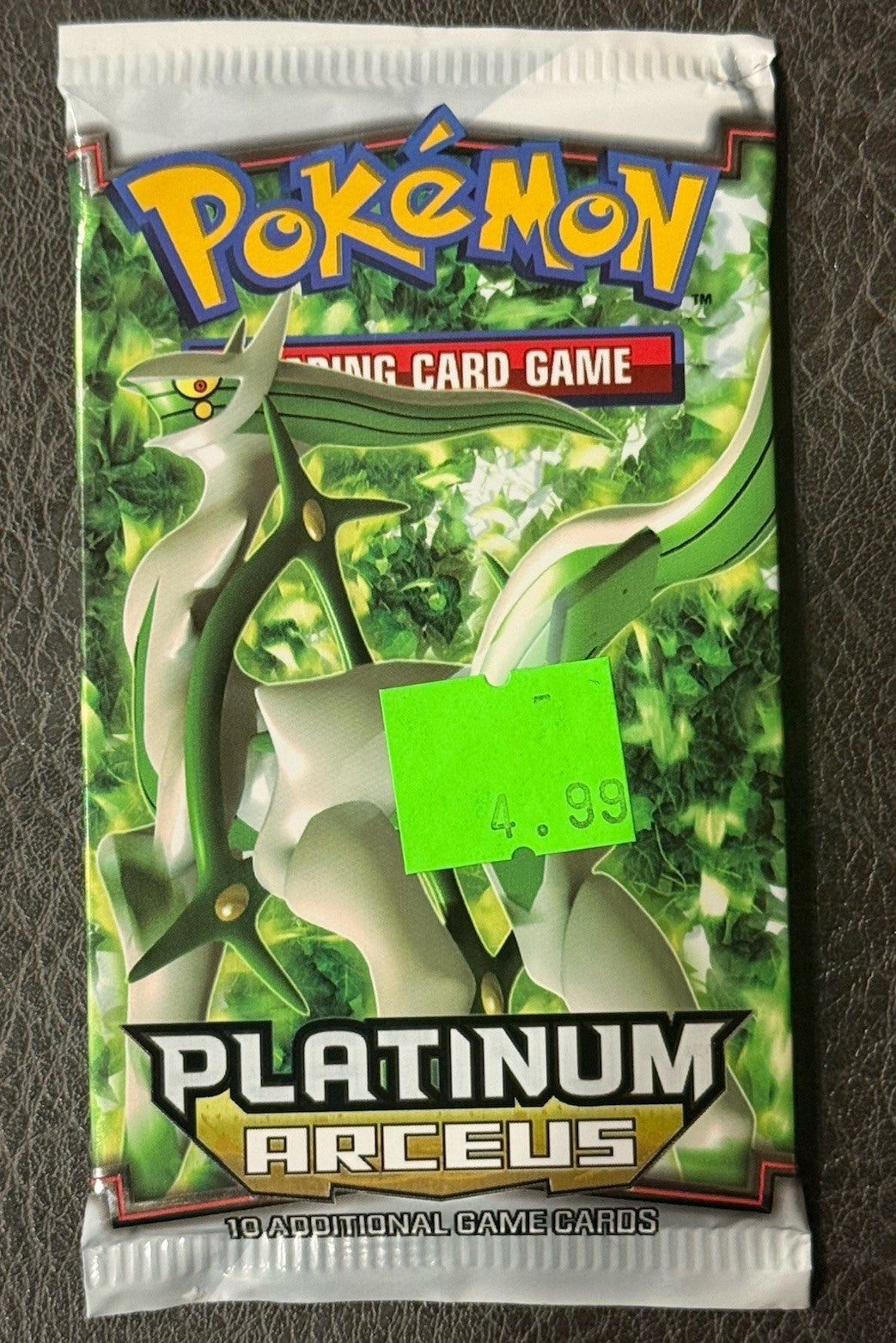 Pokémon TCG Platinum Arceus Factory Sealed Booster Pack Rare Weighed 18.75