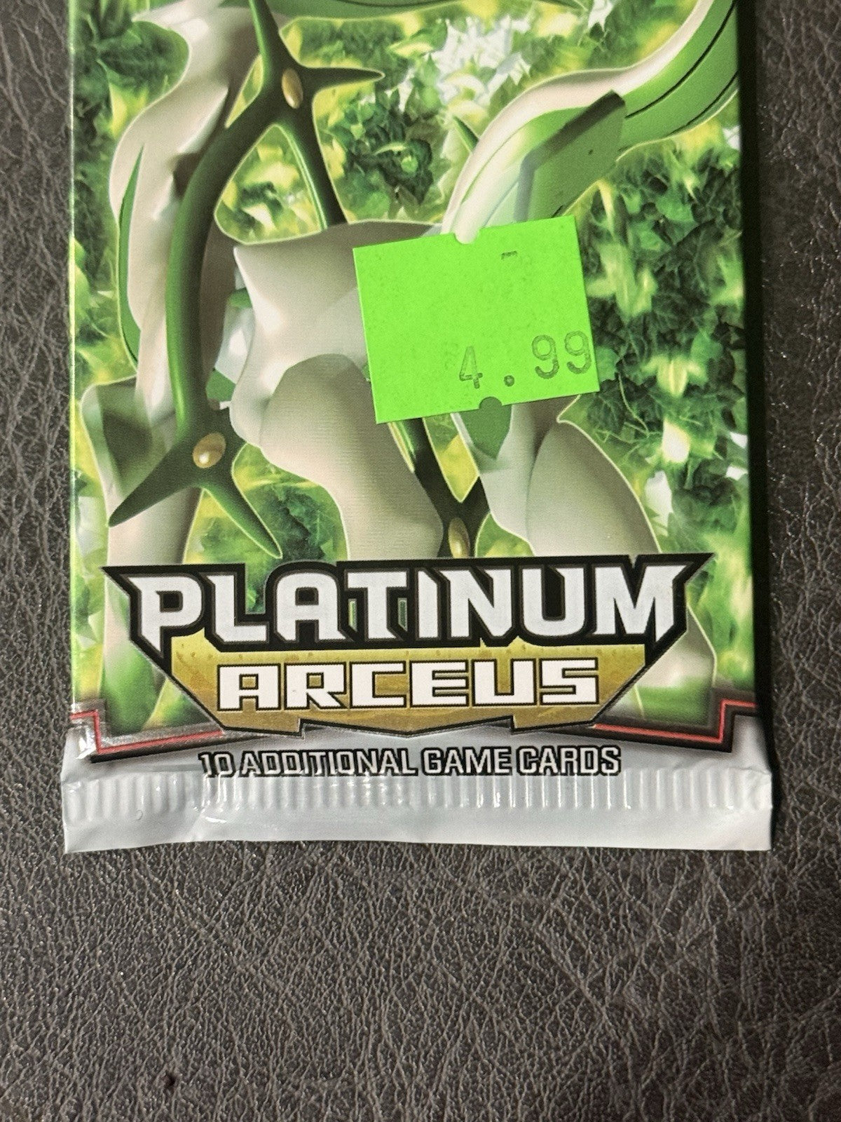 Pokémon TCG Platinum Arceus Factory Sealed Booster Pack Rare Weighed 18.75