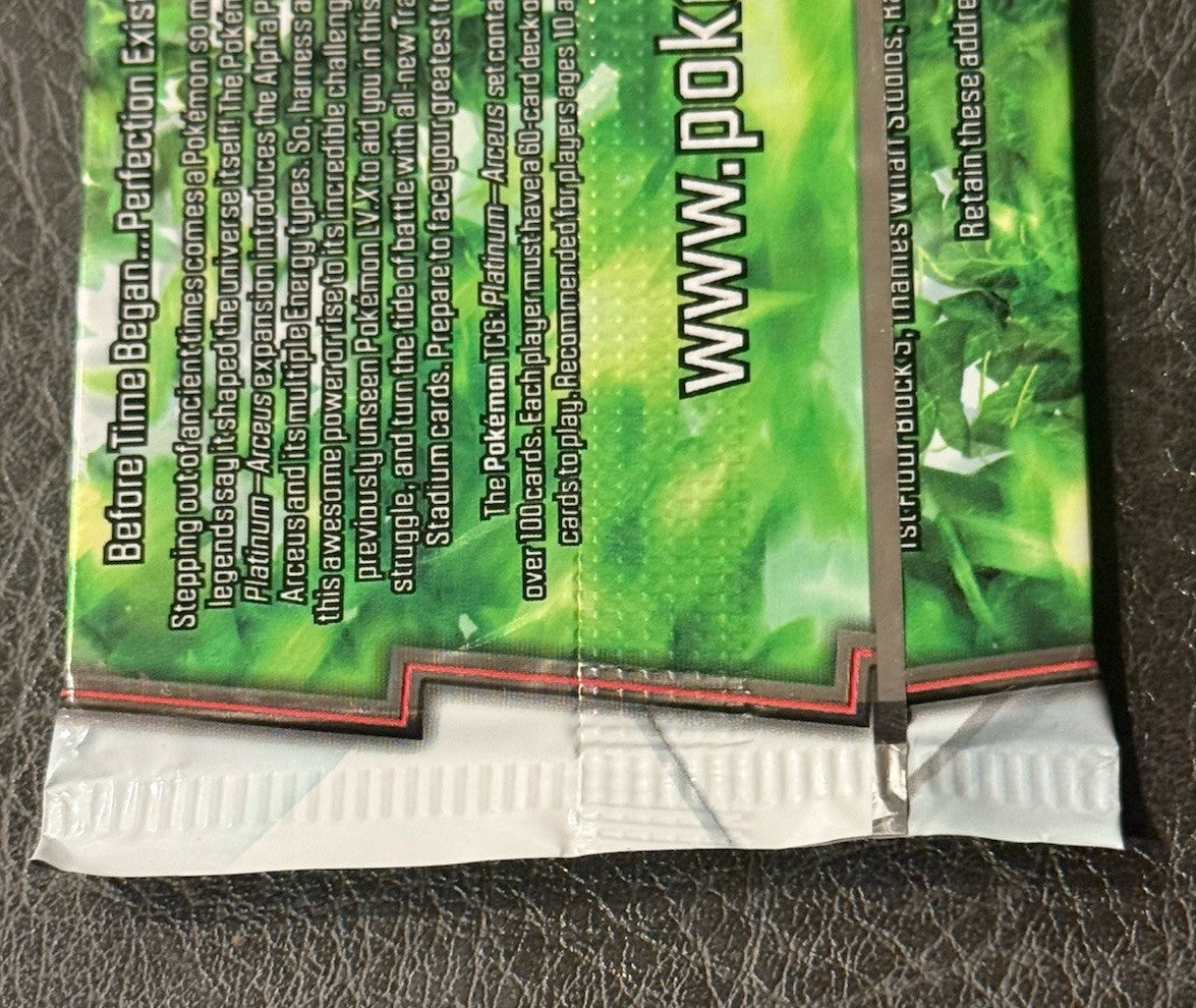 Pokémon TCG Platinum Arceus Factory Sealed Booster Pack Rare Weighed 18.75