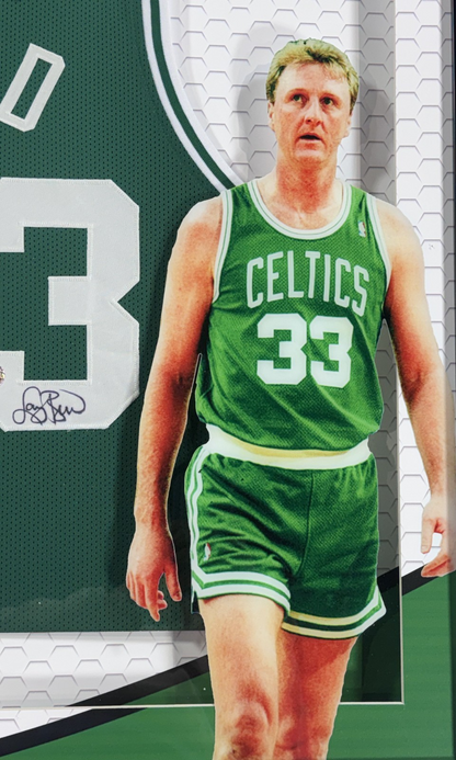 Larry Bird Signed Boston Celtics Jersey Framed LED Shadowbox Auto LB COA HOF