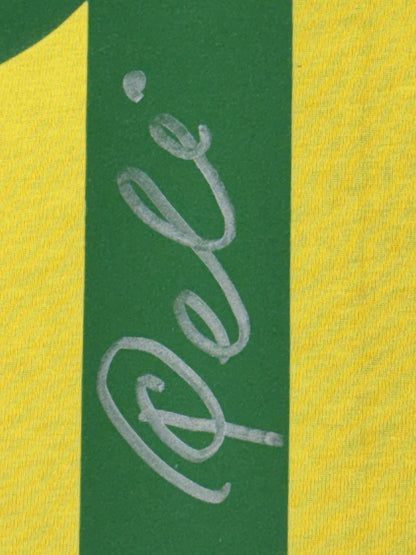 Pele Signed CBD Brazil Jersey Soccer Jersey Framed LED Shadowbox Auto BAS COA