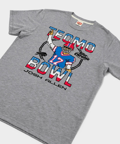 Josh Allen Topps Chrome Tecmo Bowl Homage T-Shirt Licensed Buffalo Bills Size M