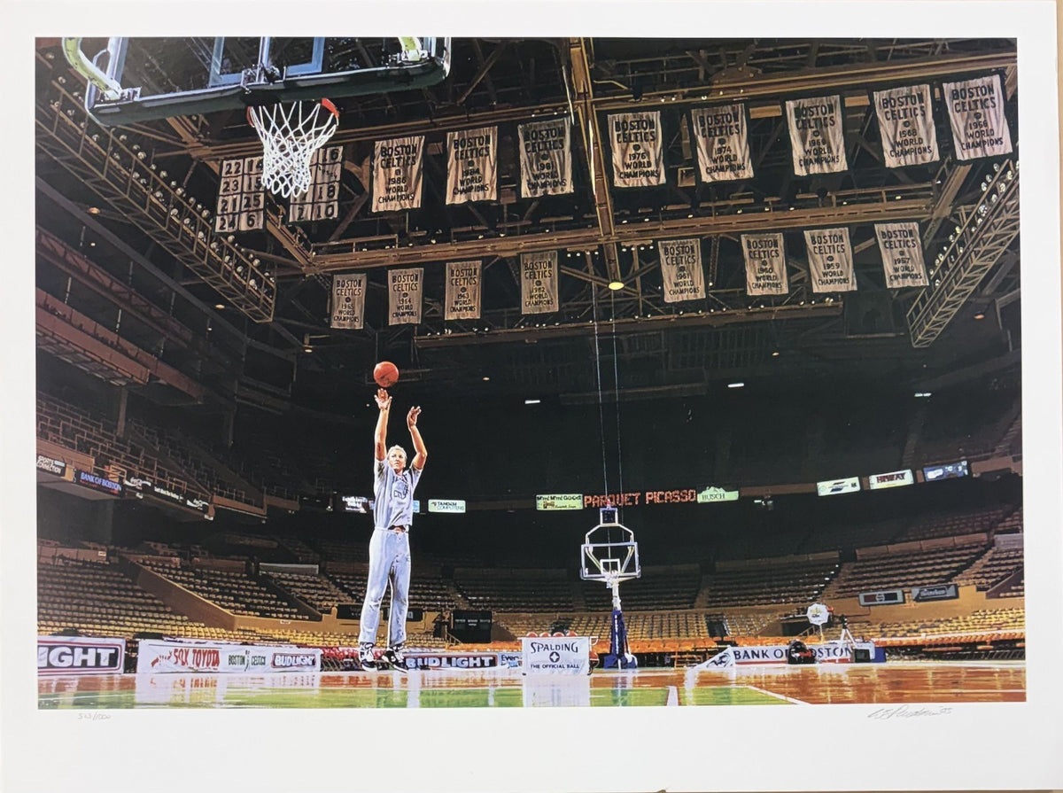 Larry Bird Boston Celtics HOF 18x24 LE /1000 Lithograph Photo Bill Purdom Signed