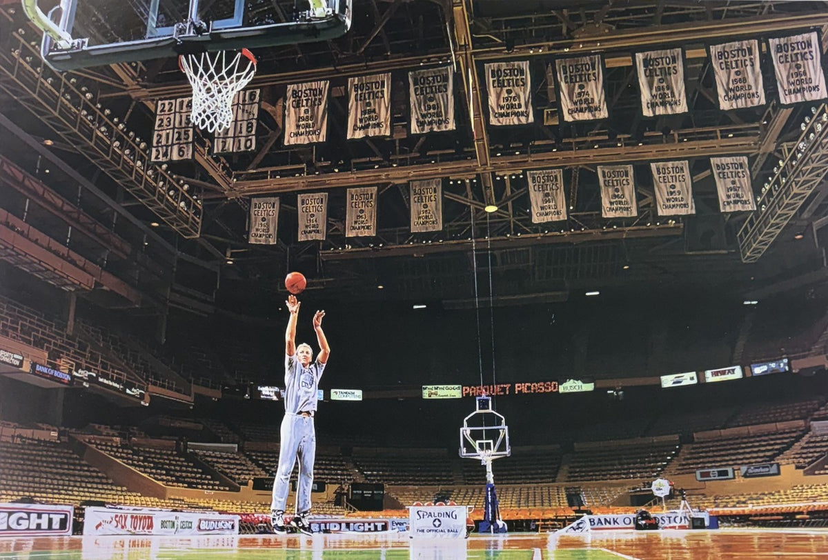 Larry Bird Boston Celtics HOF 18x24 LE /1000 Lithograph Photo Bill Purdom Signed