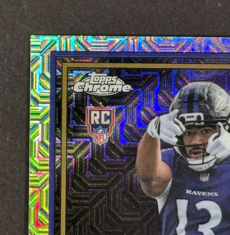 2026 Topps Flagship Elijah Sarratt 1991 35th Anniversary Mojo Ravens Rookie Auto