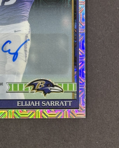 2026 Topps Flagship Elijah Sarratt 1991 35th Anniversary Mojo Ravens Rookie Auto