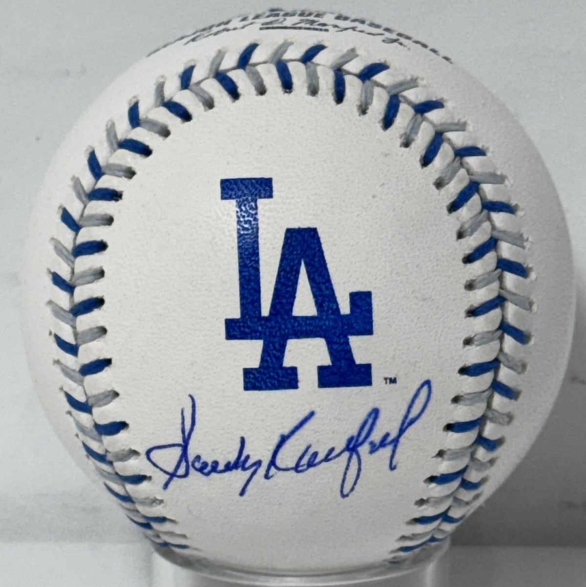 Sandy Koufax Signed LA Dodgers Logo Ball Auto Fanatics MLB Holo COA HOF