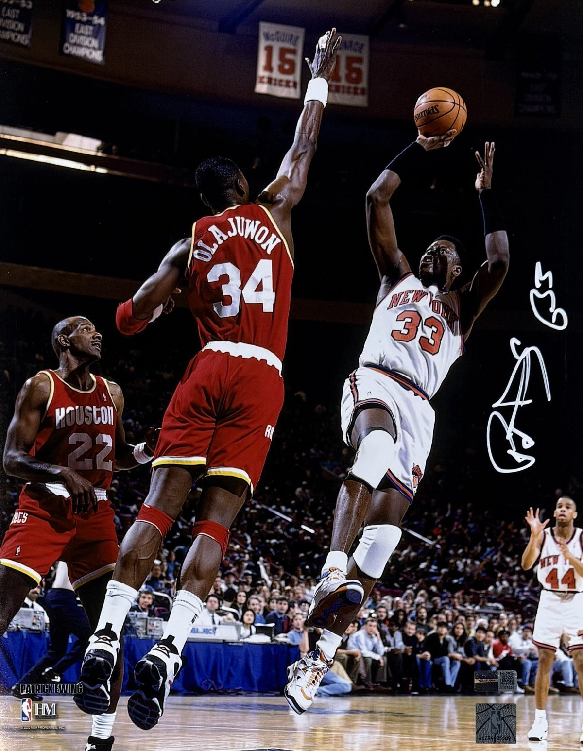 Patrick Ewing HOF Knicks Signed 11x14 Highland Mint Framed Photo 33 Auto Steiner