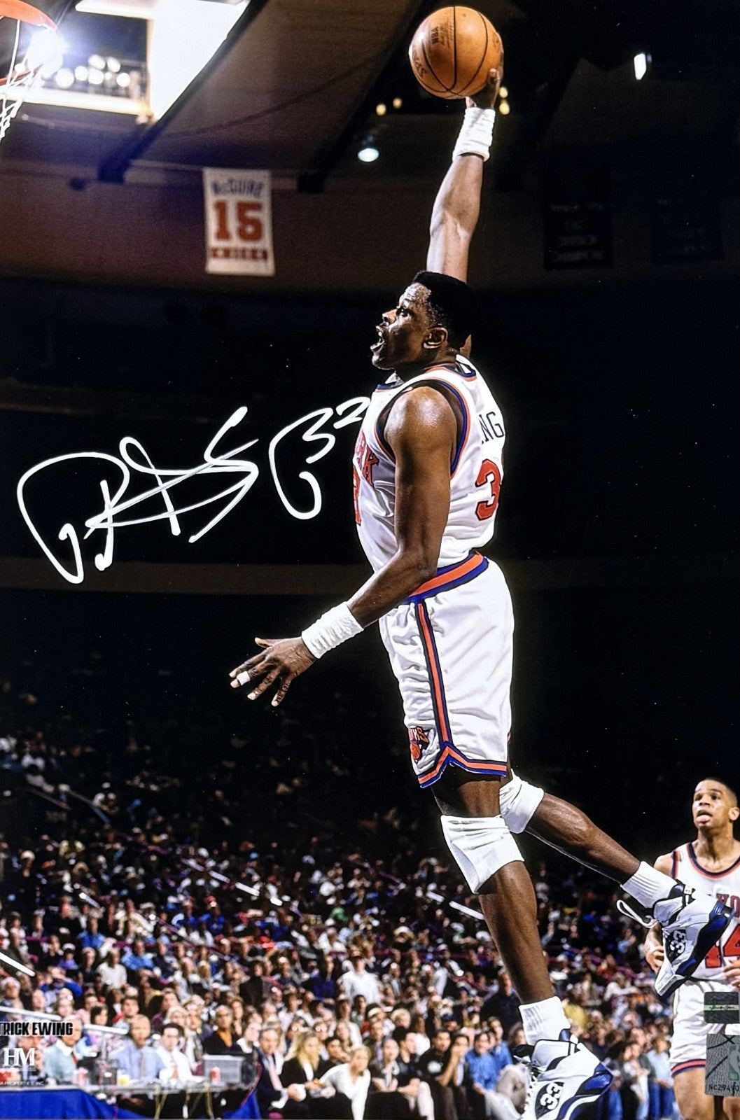 Patrick Ewing HOF Knicks Signed 11x14 Highland Mint Framed Photo 33 Auto Steiner