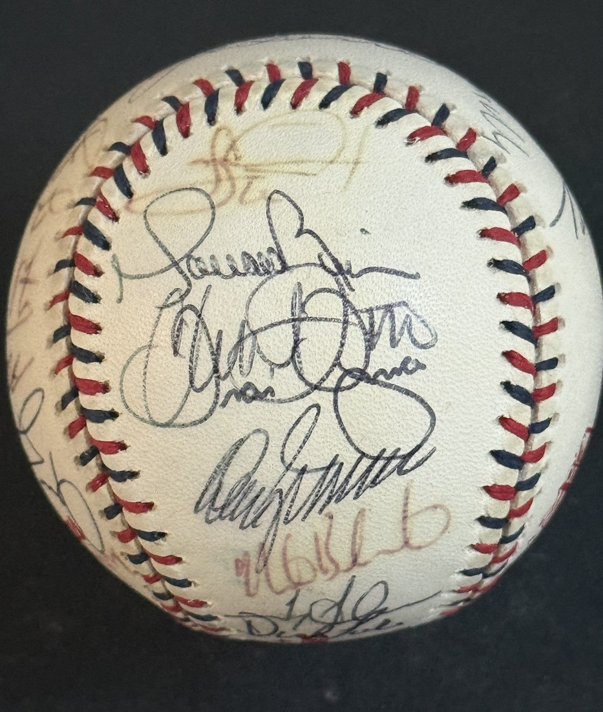 2000 All Star Game Team Signed Baseball MARIANO RIVERA TORRE Mcgriff Auto Psa