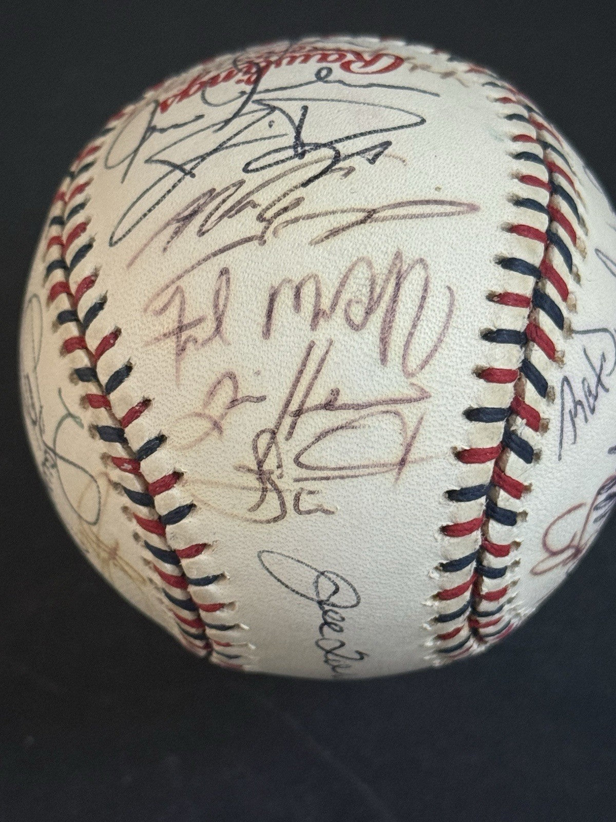 2000 All Star Game Team Signed Baseball MARIANO RIVERA TORRE Mcgriff Auto Psa