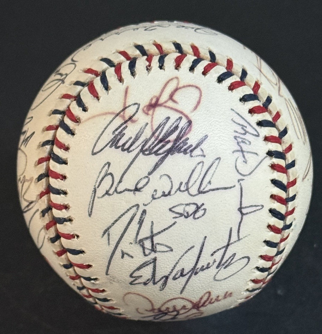 2000 All Star Game Team Signed Baseball MARIANO RIVERA TORRE Mcgriff Auto Psa