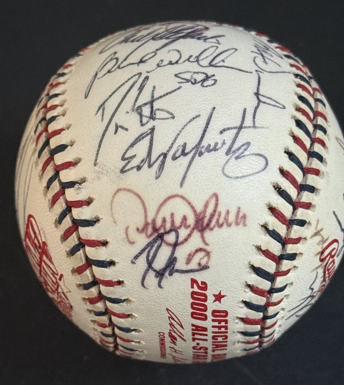 2000 All Star Game Team Signed Baseball MARIANO RIVERA TORRE Mcgriff Auto Psa