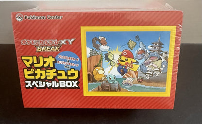 Mario Pikachu Japanese Pokemon Center TCG XY Break Factory SEALED Box Mint