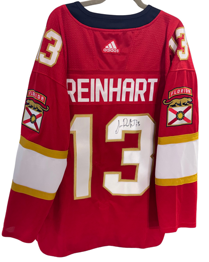 Sam Reinhart Signed Florida Panthers Adidas Authentic Jersey Auto COA Size 54