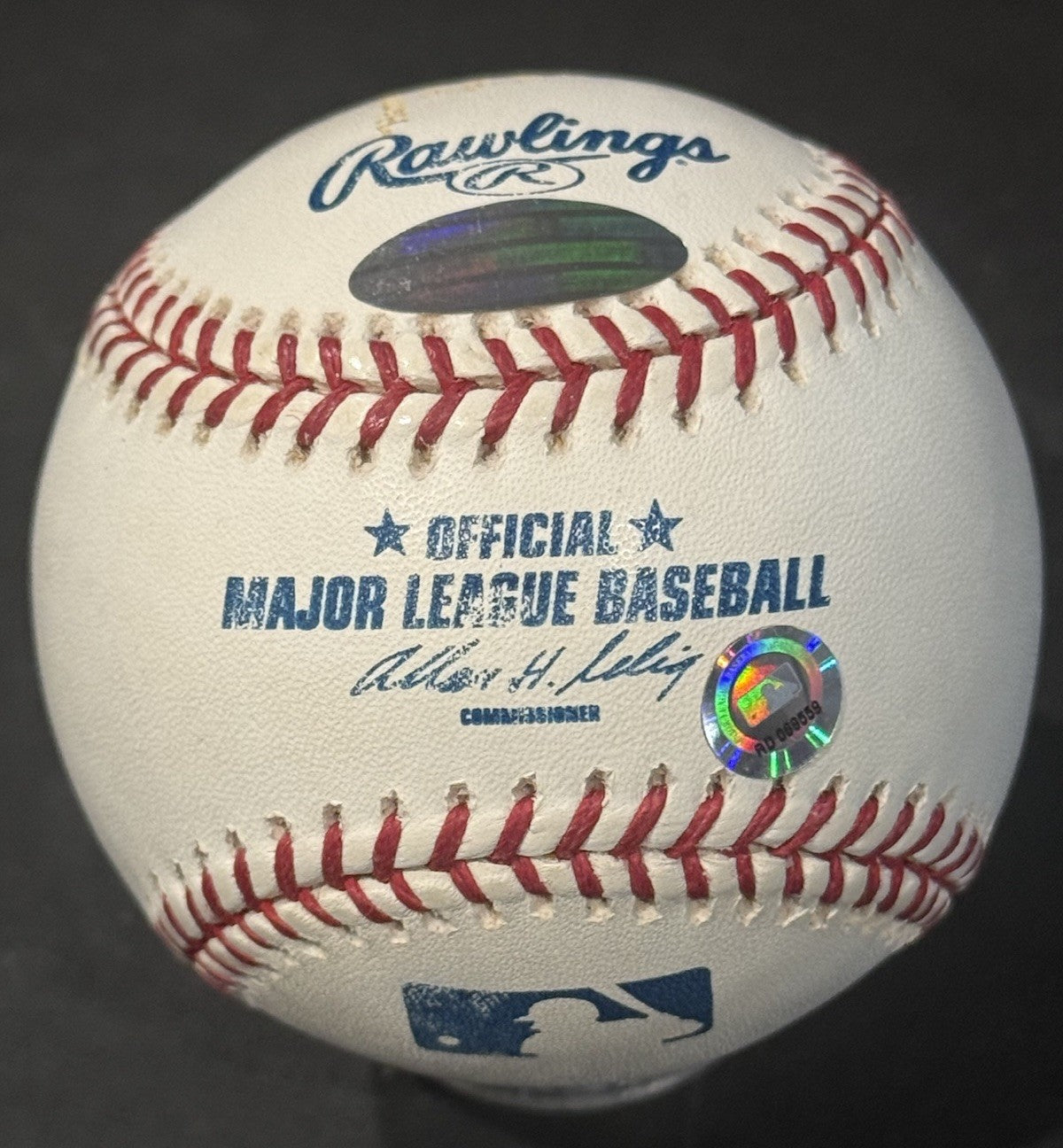 Hank Aaron & Barry Bonds Signed Official Stat HR Baseball /100 MLB Steiner Holo