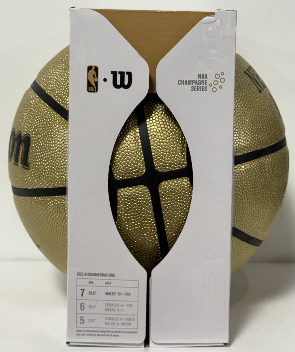 OG Anunoby Knicks Signed Wilson 2026 NBA Champions Gold Basketball Auto Fanatics